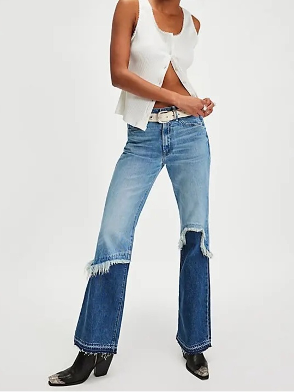MOTHER The Dual Desperado Sneak Jeans NWT